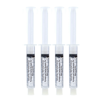 Matrix Teeth Whitening Gel 18% Carbamide Peroxide Jumbo 4x 10ml Syringes - Made In The USA